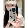 Cherry Cat Feather Yarn for Apple 16 Mobile Phone Case for IPhone 15 Protective Cover 14 Large Holes 13 Cartoon 11 Japanese and Korean