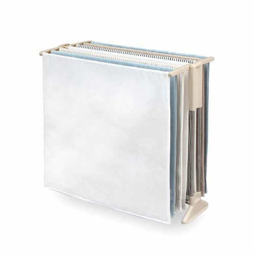 IRIS OHYAMA (IRIS) Towel Stand, Ivory, Stainless Steel, STH-86KR, Product Dimensions (W X D X H): Approx. 85.5 X 45.2 X 82 Cm