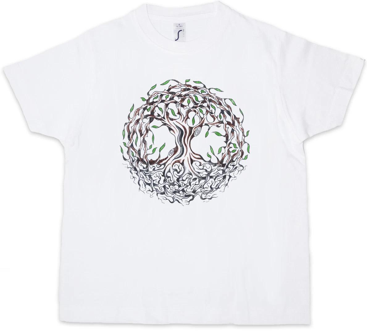 

YGGDRASIL IX Kids Boys T-Shirt Arsen Celtic Irminsul Tree Loki of Life Thor Odin 140