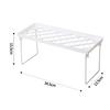 Kitchen Stacking Shelf Plastic and Metal Multifunctional Stackable Kitchen Counter Shelf  