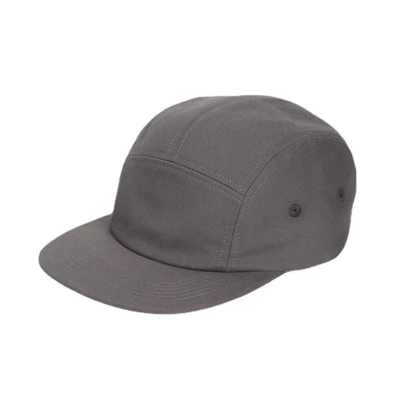 New Custom Logo Washed Cotton Five 5 Panel Gorra Baseball Cap Casquette Snapback Caps Bone Hip Hop Trucker Hats for Men Women