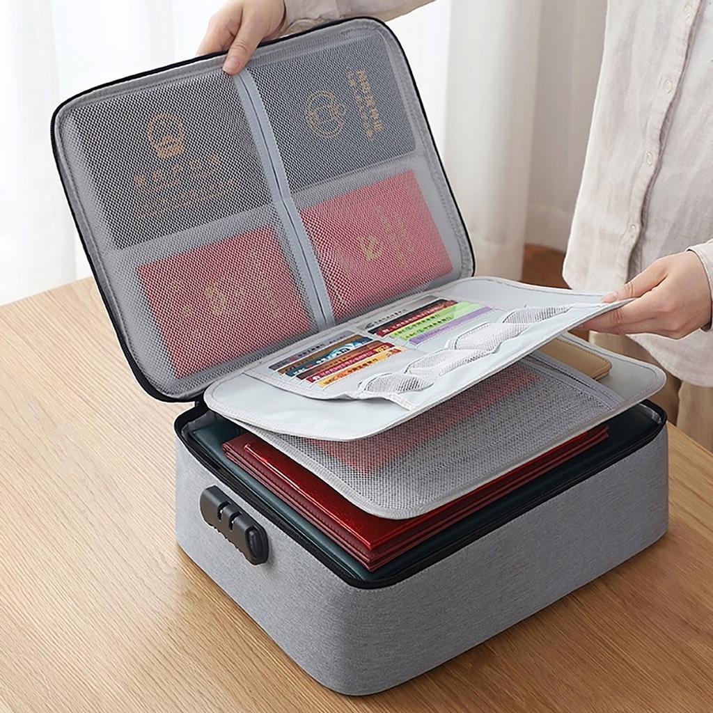 Family multi-layer document storage bag Large capacity multi-function box