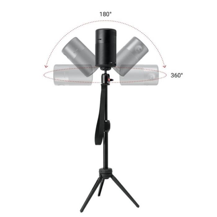 Trépied ajustable pour vidéoprojecteur nomade ANKER Nebula en alliage d'aluminium avec rotule - Noir