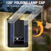120° Solar LED Light Outdoor Wall Light Waterproof Spotlight Motion Sensor Solar 3 Modes Street Light Garden Garage Decoration