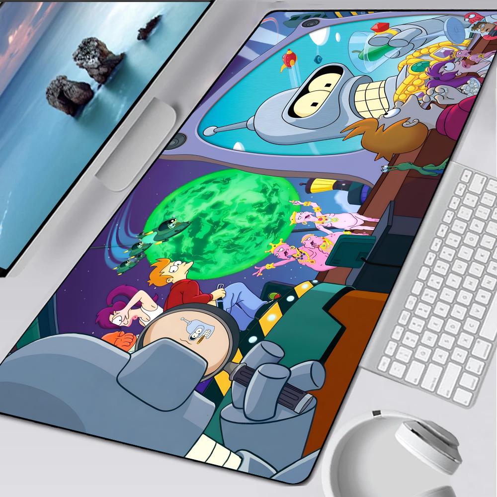 Futurama Anime B-Bender Tappetino Mouse Tappetino Gomma Laptop Xxl Mousepad Notebook Giocatore Tavolo Computer Accessori Gaming