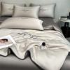 Belle Anna Washed Silk Embroidery Cooling Summer Quilt