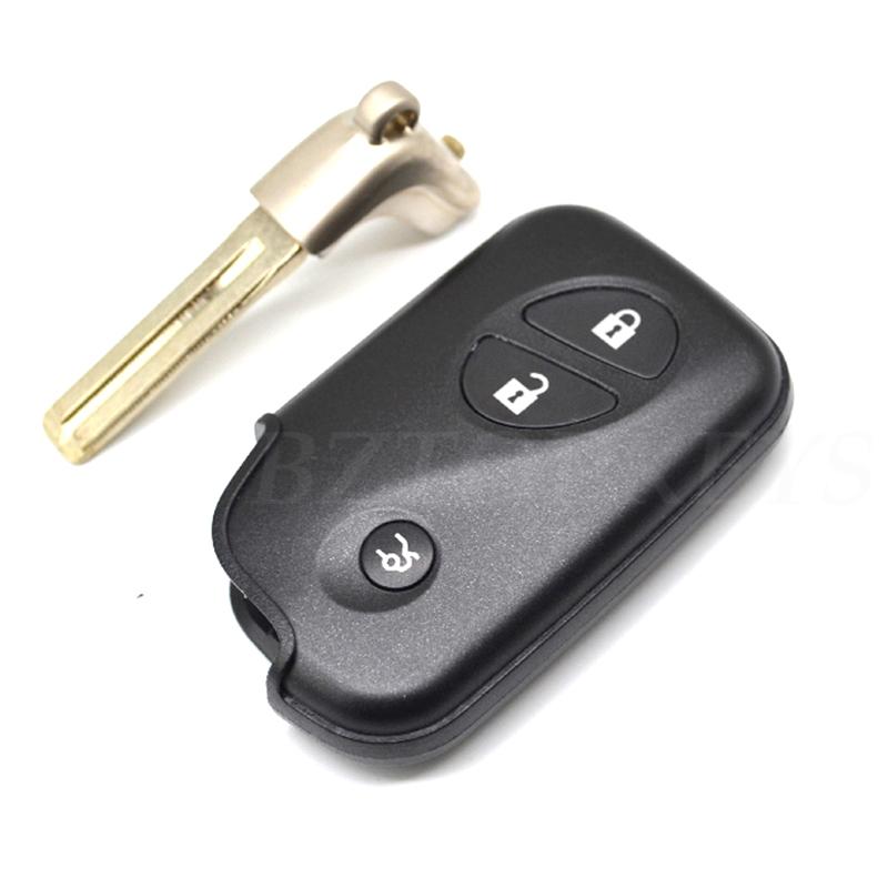 Bztopkeys Smart Car Key Cover Diy 3/4Buttons For Lexus Is250 Ls460 Gs Es350 Gs350 With Key Insert Remote Fob Replacement Shell