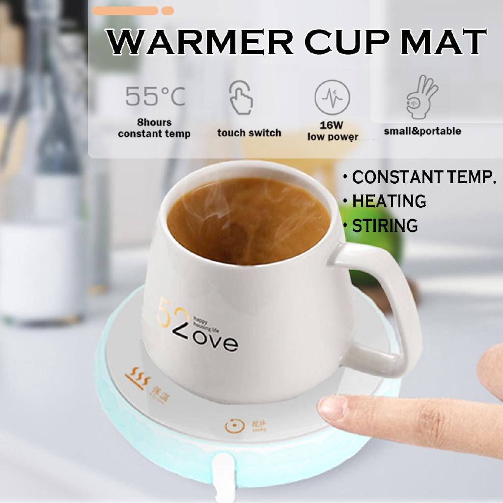 Magnetrührer Heizmatte Tassenunterlage Heiztasse Elektrische Matte Kaffeetablett Teetassenwärmer Tassenbereiter 3 in 1