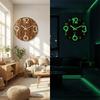 Silent Luminous Wall Clock 8 Inch Quartz Wall Clock Minimalist 3D Wall Clock  Office