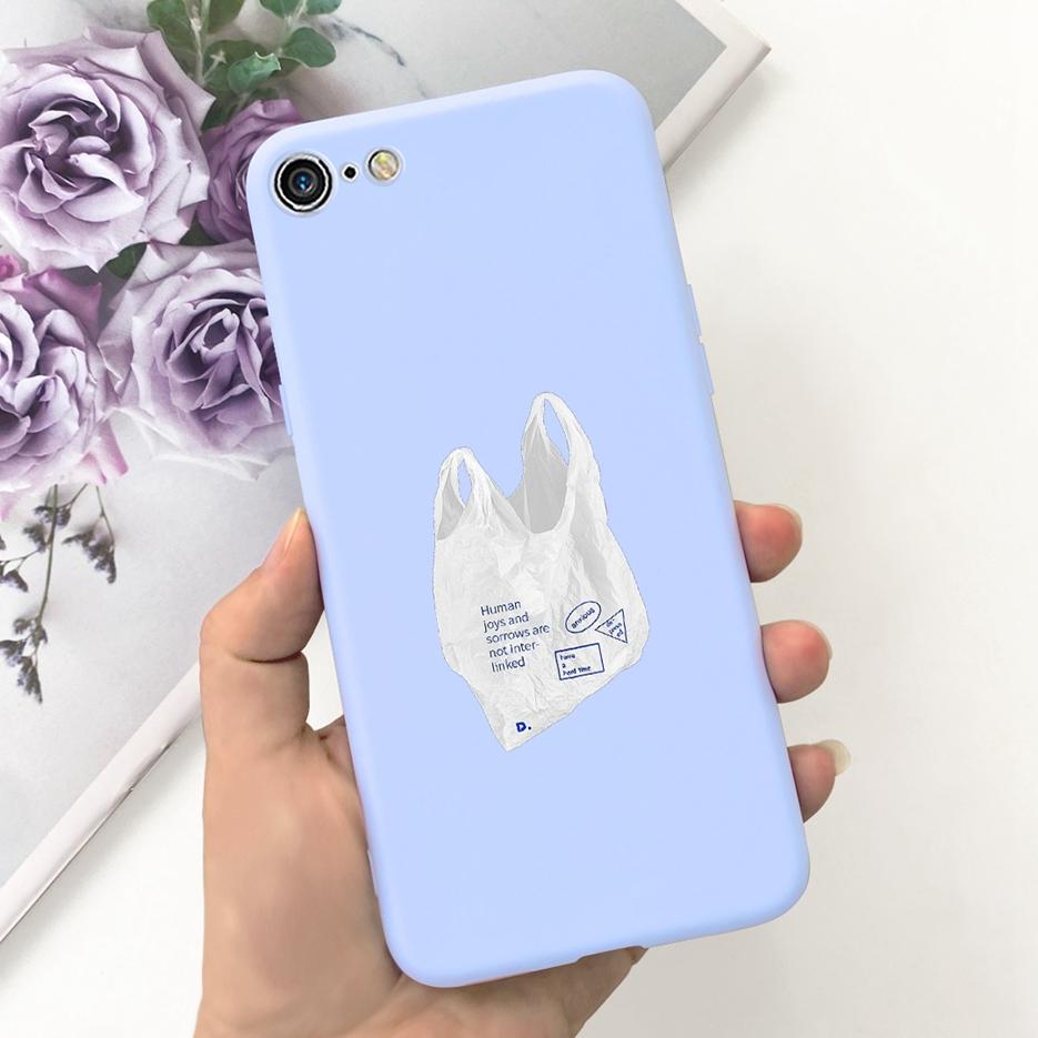 Für Apple iPhone SE 2020 Hülle Stylische Bonbon-Lackierte Rückseite 4,7'' Weiche Silikon-TPU-Handyhülle Für iPhone SE 2022 2020 Fundas