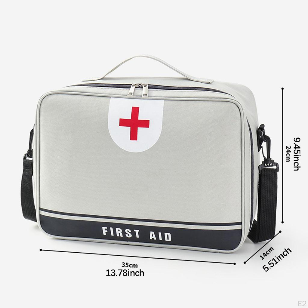 First Aid Bag Emergency Set Organizer Versatile Storage for Camping Office Hiking