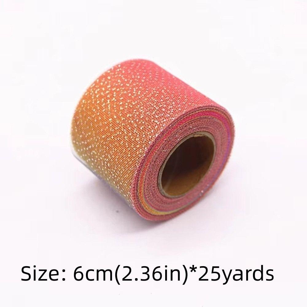 Silver Glitter Dot Headwear Organza Fabric DIY Bow Hair Accessory Gifts Packaging Material