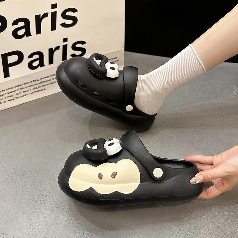 Nyári rajzfilm aranyos felhő lyukacsos cipő otthon lány táska fejviselet sokoldalú csúszásmentes hűs papucs