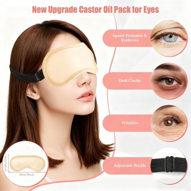 12 Piece Reusable Castor Oil Compress Leak Proof Design for Back Neck Feet Hands Multi Purpose Design