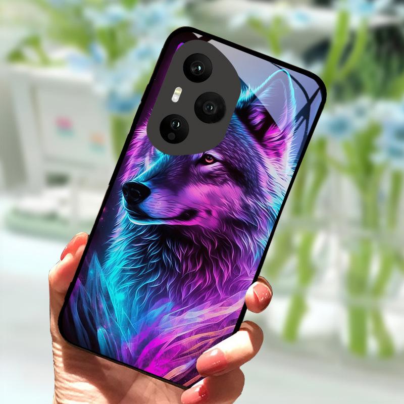 For Honor 400 Pro 5G Case Luxury Tempered Glass Anti-Fall Cover For Honor400 Pro 400Pro Phone Back Shell Shockproof Fundas Capa