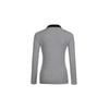 Bermudagrass Open Collar Ribbed T shirT Grey