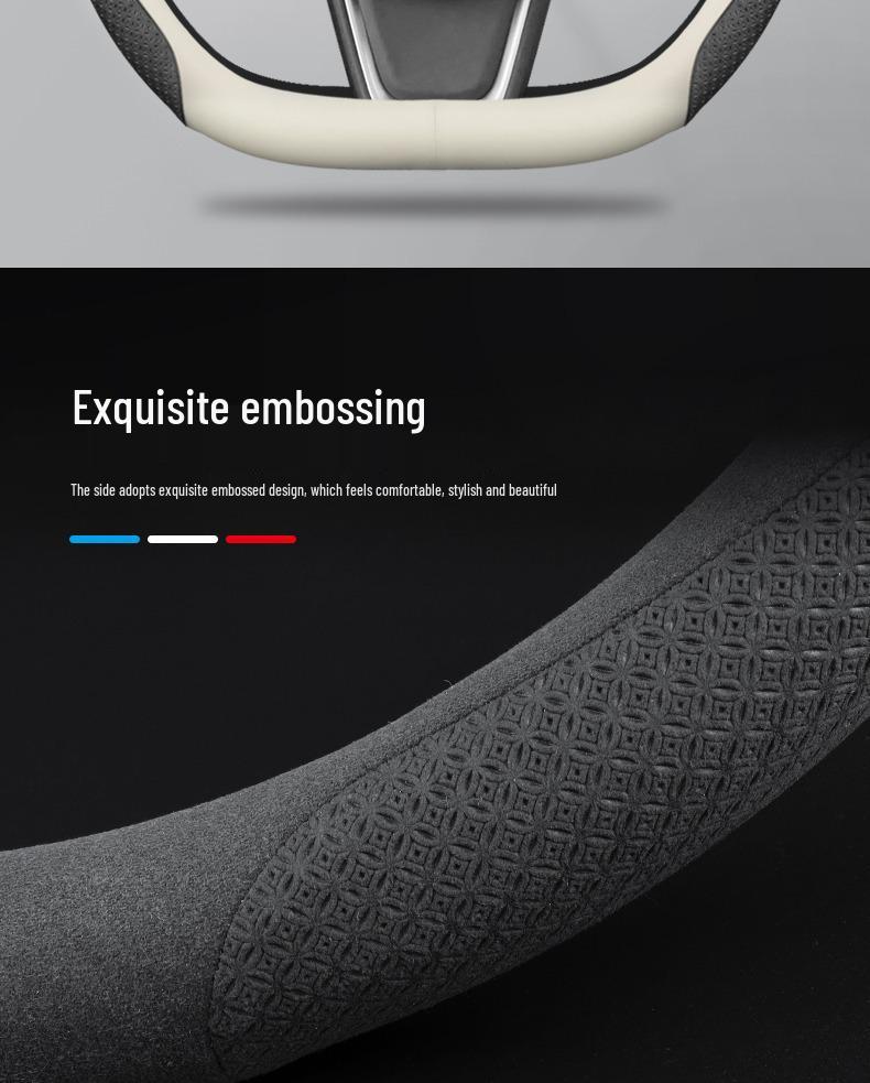 Ideal ONE/L7/L8/L9 Genuine Leather Steering Wheel Cover, Ultra-Thin, All-Season Fit