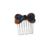 Elegant Acetate Bow Hair Clip Comb for Women
