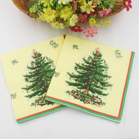 Kutu Mendil Modern Narin Baskılı Kağıt Havlu Programı Rahat Akşam Yemeği Peçetesi Baskılı Peçeteler Düğün için