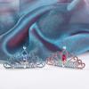Style Hairpin Rhinestone Hairpin Crystal Crowns Princess Aisha Tiaras Children Girls Hair Comb
