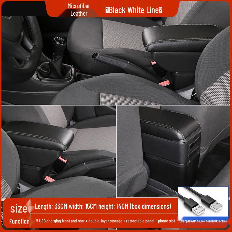 Peugeot 307 Armrest: No-Drill Vehicle-Specific Storage Box Accessory