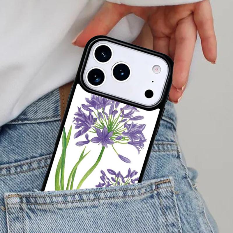 Botanical Drawings Flowers Plants Soft Phone Case for iPhone 16e 15 14 13 12 17 Pro Max Plus Air 17pro Cover Coque