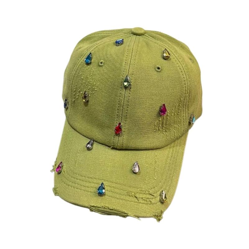 

Trendy Rhinestones Sun Hat Fashion Women Baseball Hat Youth Baseball Hat for Outdoor Activity