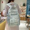 Schoolbag1011 New Small Fresh Middle School Student Schoolbag Female College Student On Backpack Large Capacity Backpack To Reduce the Burden