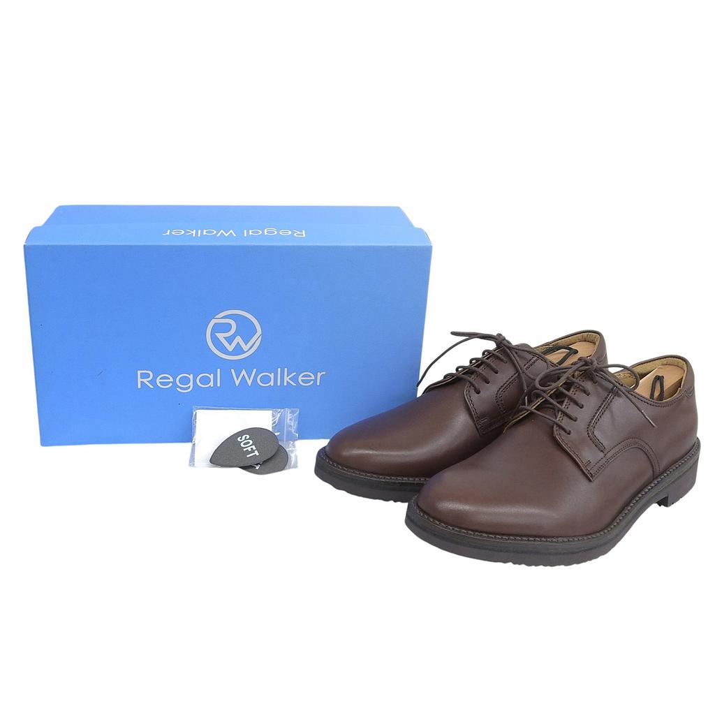 Makellose REGAL WALKER Lederschuhe Braunes Leder Herren 25.5 101W AH Gebraucht