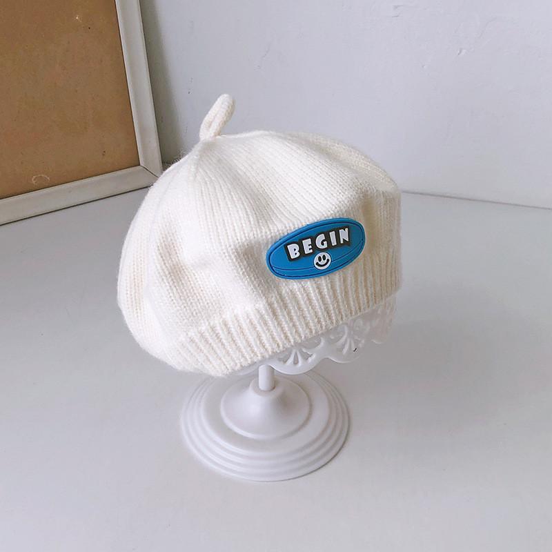 Baby Strickmütze Winter Saison Warm Unisex Kleinkind Künstler Baskenmütze