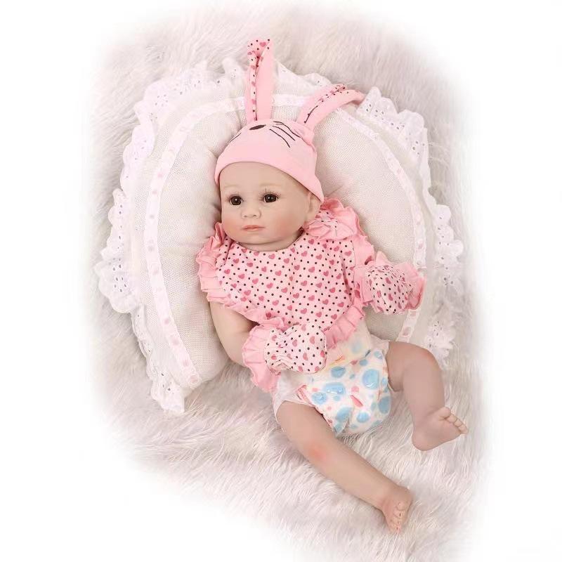 55cm Realistic Silicone Girl Doll for Housekeeping and Bathing 55cm