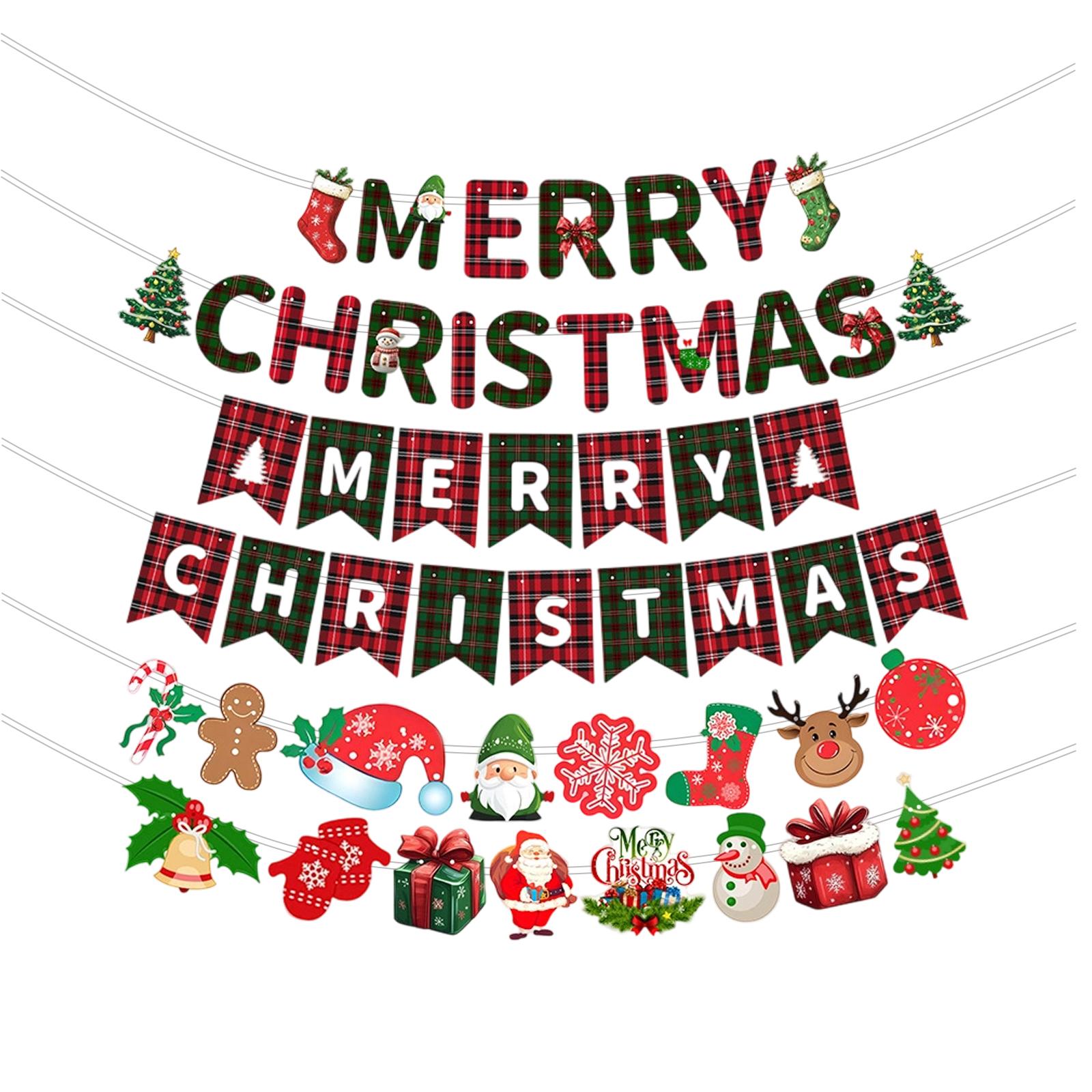 

Рождественский флажок с буквами, Рождественский баннер, Подвесной баннер, Украшение торгового центра, Подвесной флажок