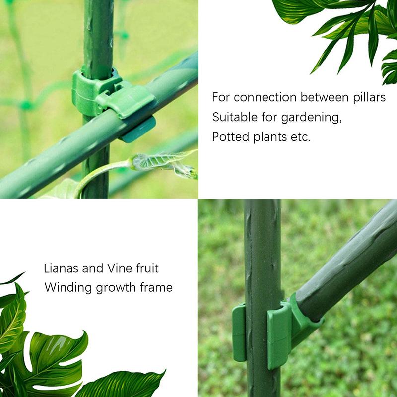 20/30/50pcs Plant Trellis Connector Clip Garden Climbing Rattan Stent Rod Connectors Adjustable Buckle Garden Tool Partsattan