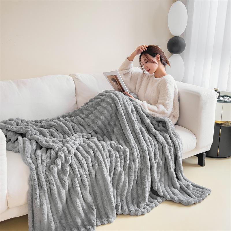 Blankets Bed Sheets Single Person Coral Fleece Air Conditioning Nap Covers Sofas Nap Times