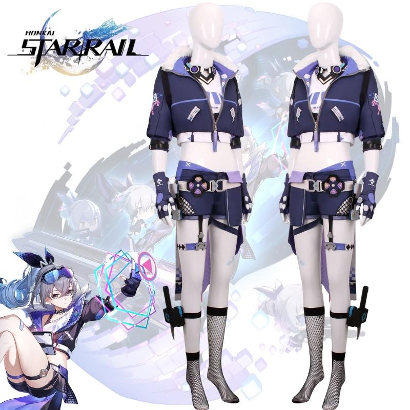 Rail Star Honkai Silver Wolf Cosplay Costume Girls Anime Party Halloween Outfit