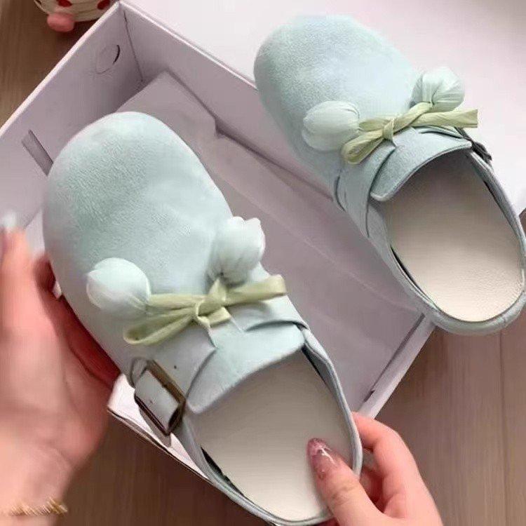 Thick-soled one-pedal lazy shoes women's 2025 summer new outer wear bag head half slippers belt buckle fashionable Birkenstocks