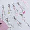 Butterfly Beaded Phone Lanyard Bowknot Pendant Wrist Strap Detachable Phone Chains Keyring Portable Accessory for Women