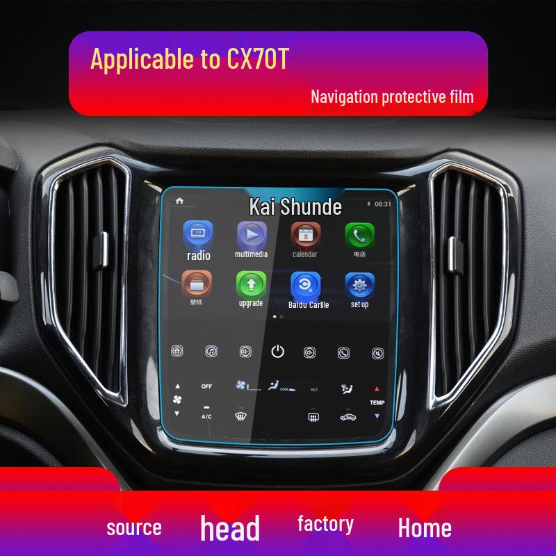 Protective Tempered Glass Screen Protector for Changan Oushang Z6 Cose Pro Navigation Screen