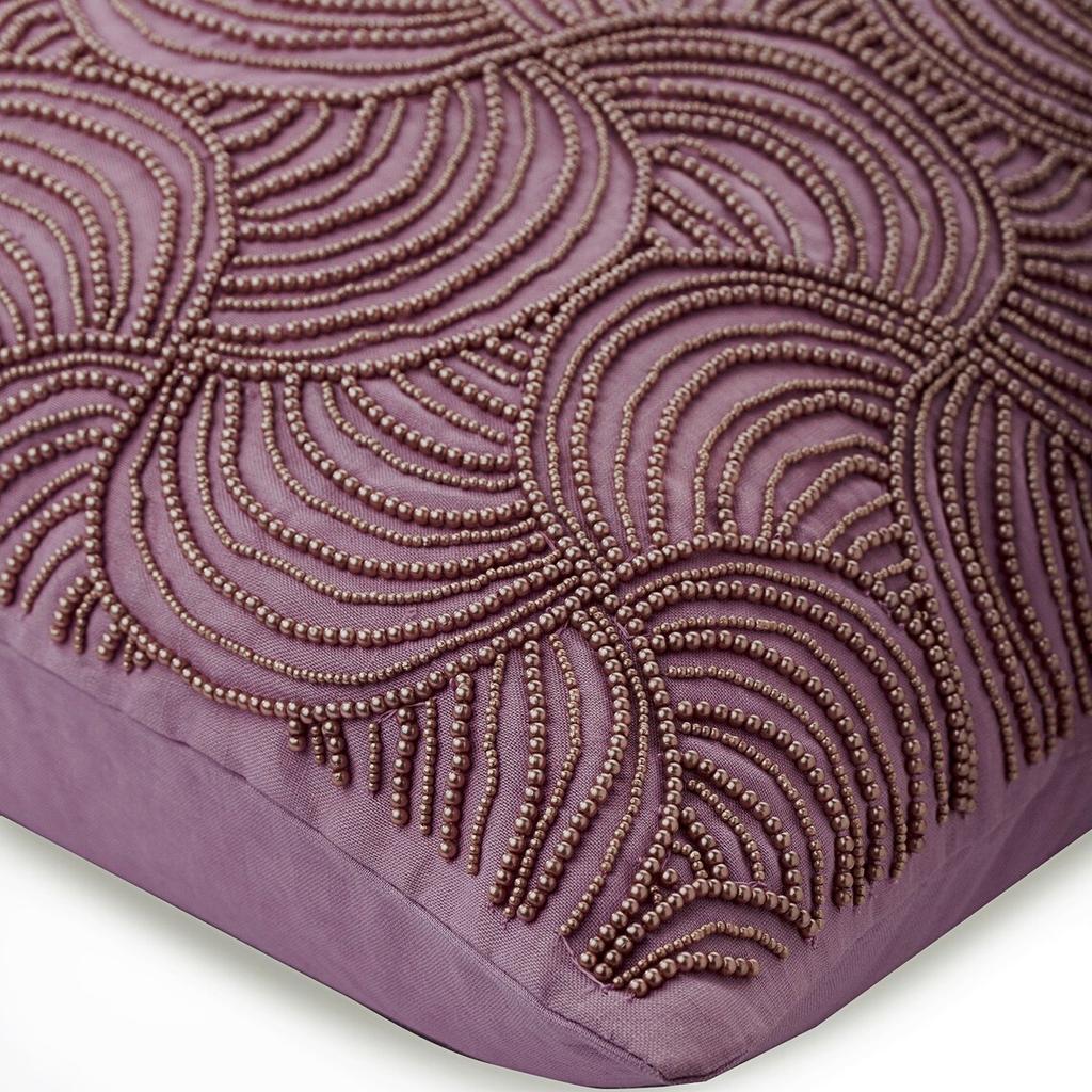 The HomeCentric With Zipper Cushion Cover Couch Pillow Cover Purple Cotton Throw Pillow Covers Handmade Pillow Cover  - Lavender Scented