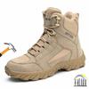 High-top Safety Shoes with Steel Toe Safety Boots Anti-slip Industrial Construction Working Shoes with Protection for Women Men