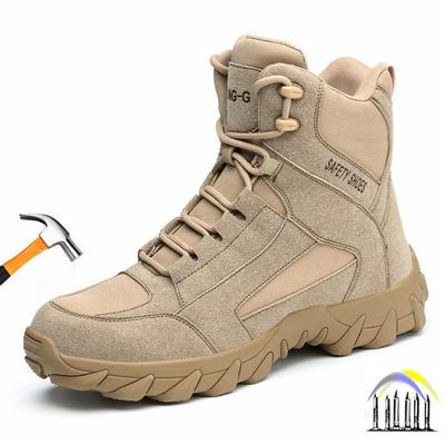 Chaussures de sécurité montantes avec embout de sécurité en acier bottes de sécurité antidérapantes chaussures de travail de construction industrielle avec protection pour femmes hommes