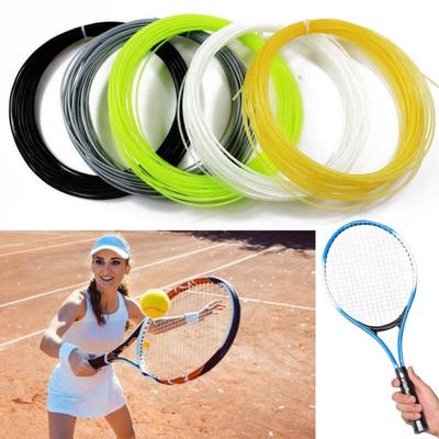 Werkzeug 1,35 mm 12 m Tennis Schläger Besaitung Ersatz Zubehör Mehrfarbig Polyester Nylon Titan Draht Weich Reparatur Schläger Faden
