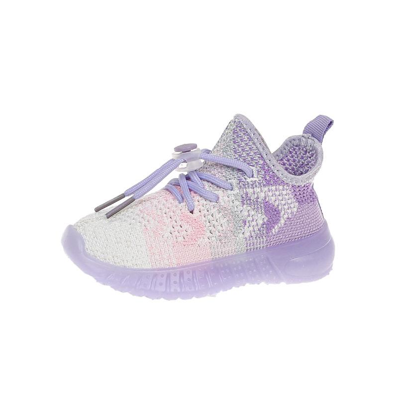 Children's Coconut Shoes, Boys' Net Shoes 2025 New Girls' Sports Shoes, Fly-woven Mesh Breathable Medium and Older Children's Running Shoes