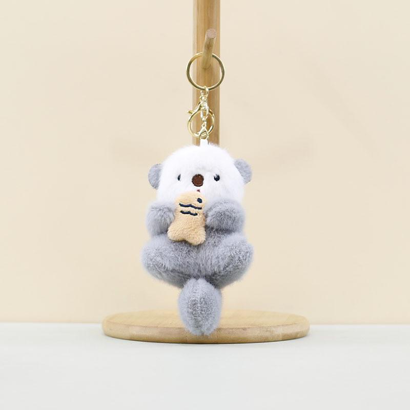 Adorable Cute Beaver Plush Toy Keychain Hangtag Doll Soft Pp Cotton Accessory