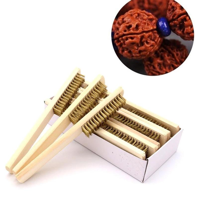 Buy Copper Wire Brush With Wooden Handle Brass Wire For Industrial