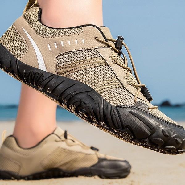 Outdoor five-finger large-size creek shoes, couple diving quick-drying breathable beach shoes, swimming fitness hiking shoes, riding