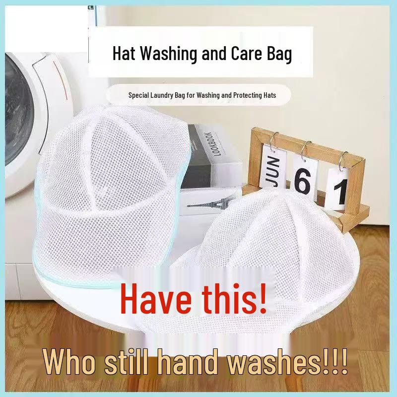 Portable Anti-Deformation Hat Laundry Mesh Bag for Shape Protection