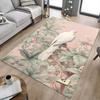 1 Stück Vogel, floral Extra Groß Rutschfester Boden Teppich, Büro, Familie, Schlafzimmer, Studio Großer Bereichsteppich Indoor Teppiche, Lebendige Farben