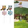 Metal Owl Garden Stake Owl Figurine Art Decoration Owl Sculpture Garden Wind Spinner for Yard Swimming Pool Path Indoor Porch