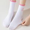 2pairs Embroidery Pilates Socks Cherry Pattern Non-Slip Socks Comfortable Women Yoga Socks  Indoor